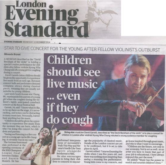 London Evening Standard article